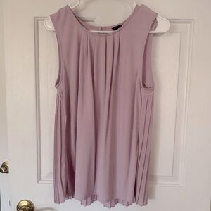 Ann Taylor lavender/antique rose Sleeveless Blouse.